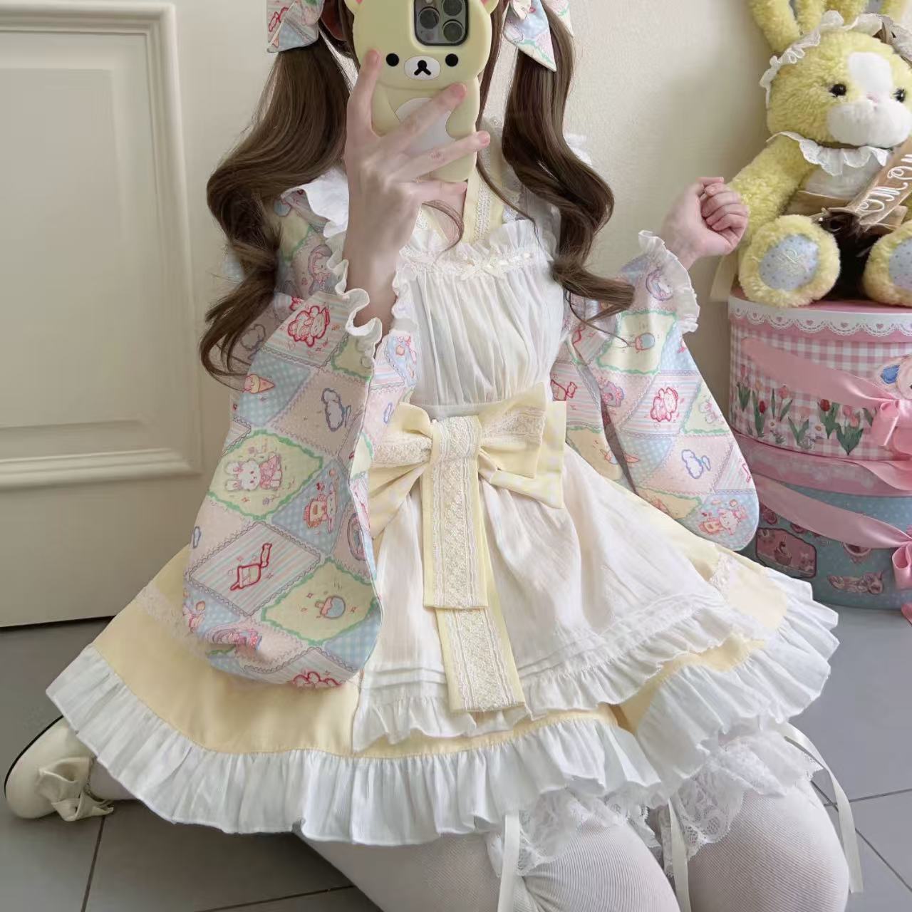 甘ロリータ スイートペット・和風メイドドレス