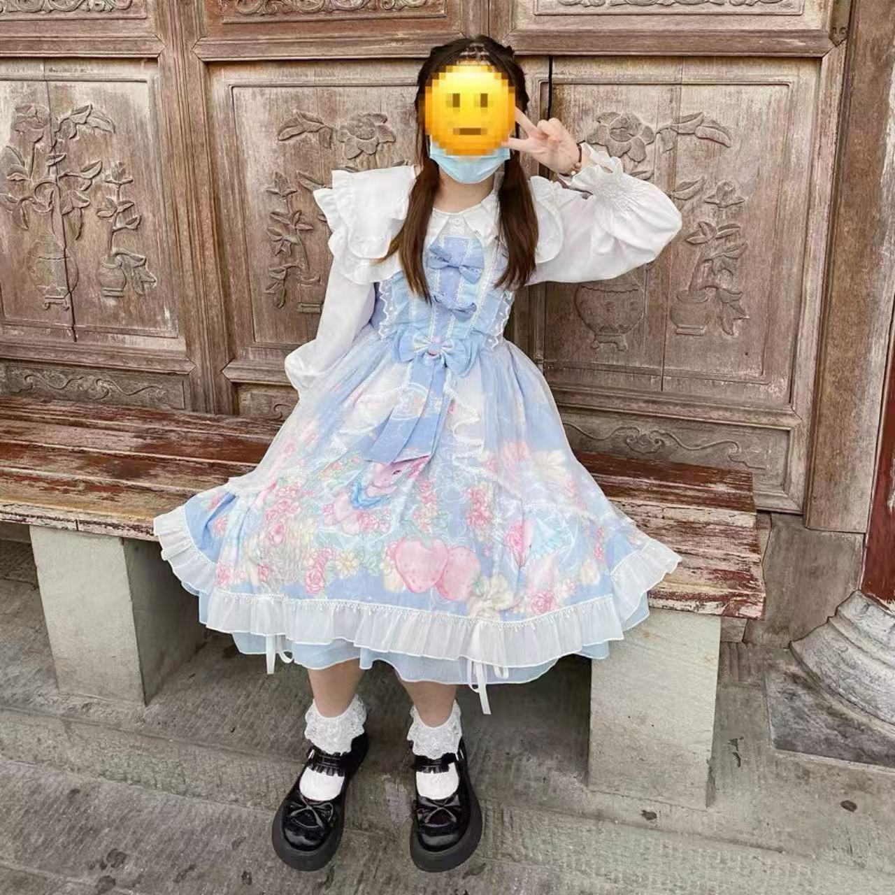 ゴスロリ キャッスルナイト・長袖ビッグスカートドレス