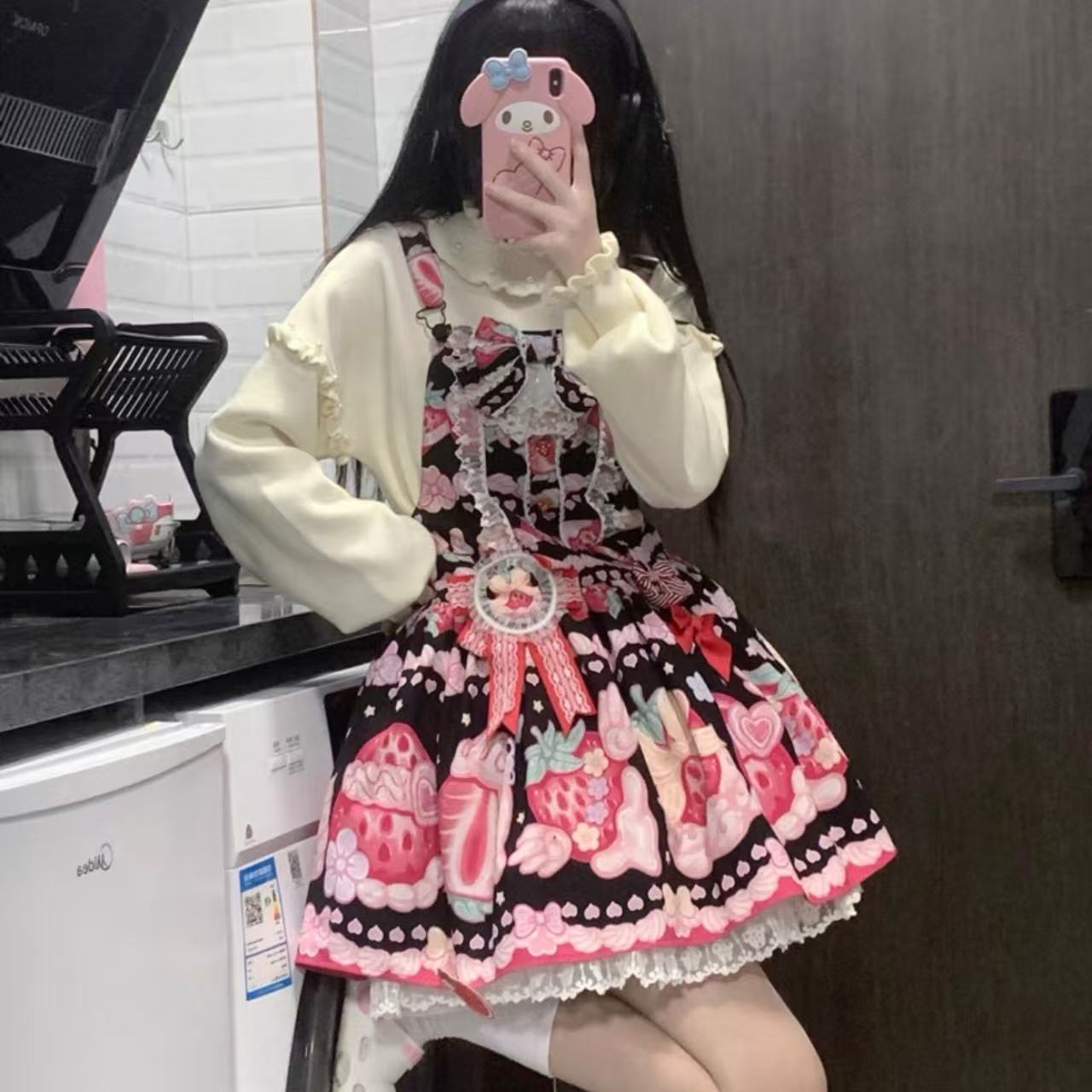 甘ロリータ 日本のソフトロリータ・長袖インナーセーター