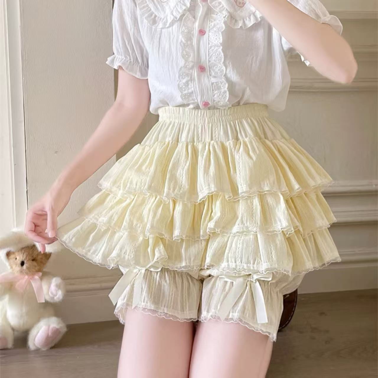 甘ロリータ ソフトロリータ・ダークパターンパンプキンパンツ