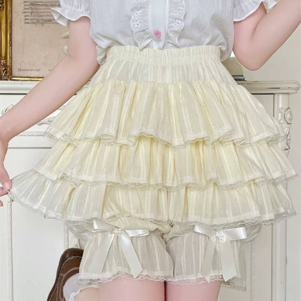 甘ロリータ ソフトロリータ・ダークパターンパンプキンパンツ