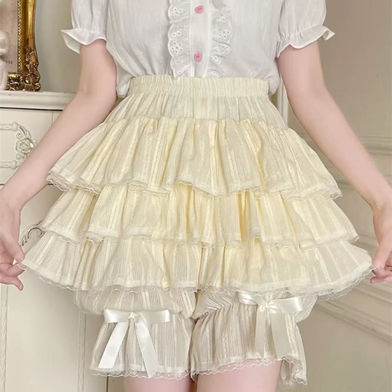 甘ロリータ ソフトロリータ・ダークパターンパンプキンパンツ