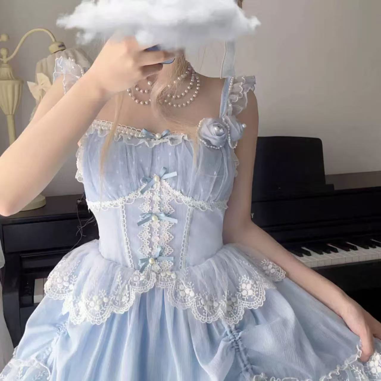 甘ロリータ アニーティーパーティー・サスペンダーワンピース