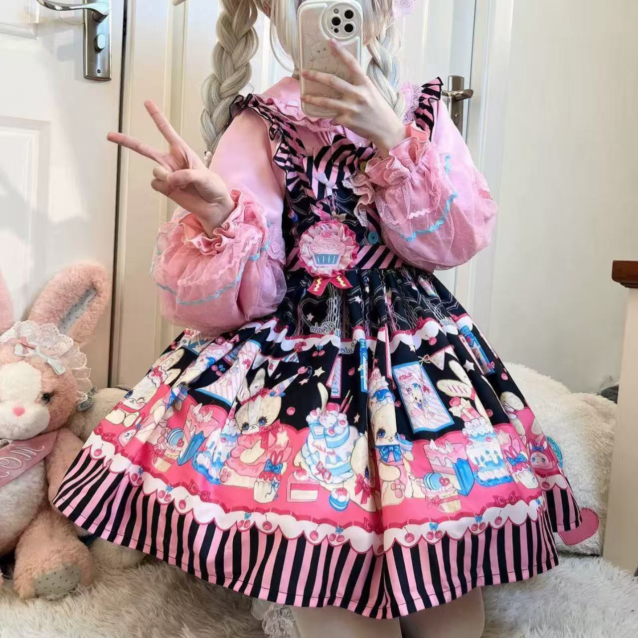 甘ロリータ バニーパティシエ・スイートサスペンダードレス