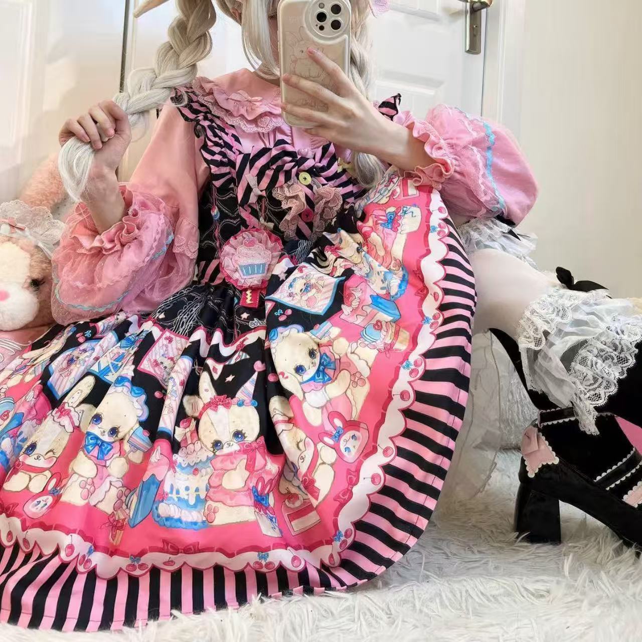 甘ロリータ バニーパティシエ・スイートサスペンダードレス