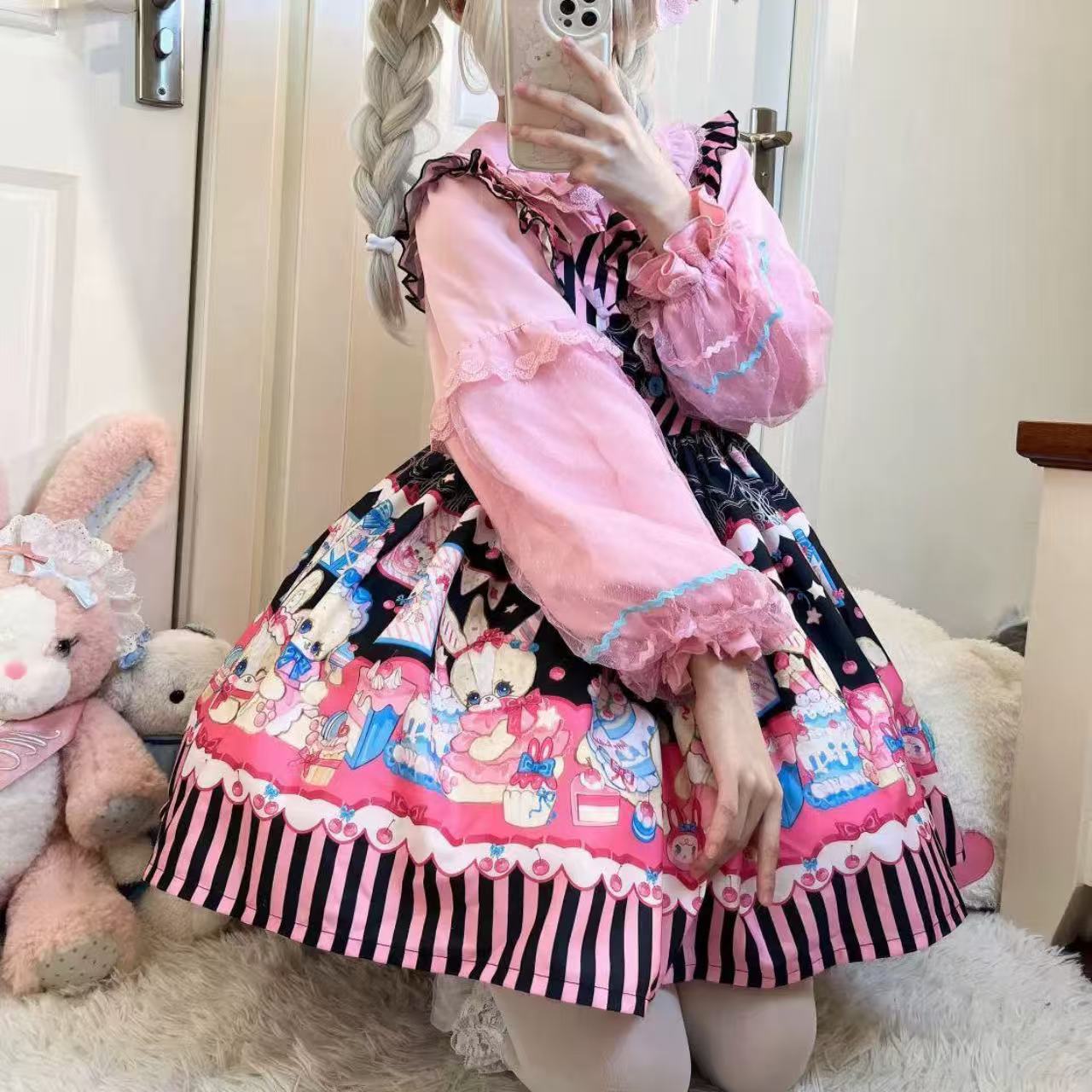 甘ロリータ バニーパティシエ・スイートサスペンダードレス