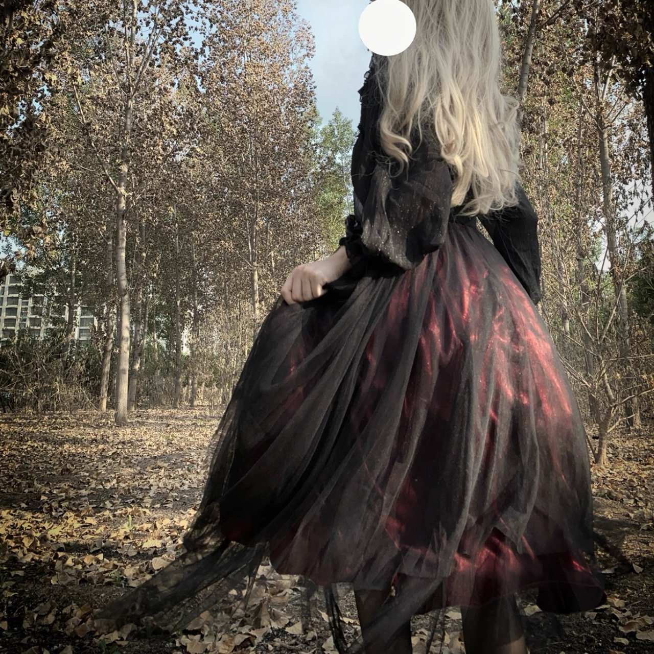 ゴスロリ 森の妖精風ゴシックロリータワンピース