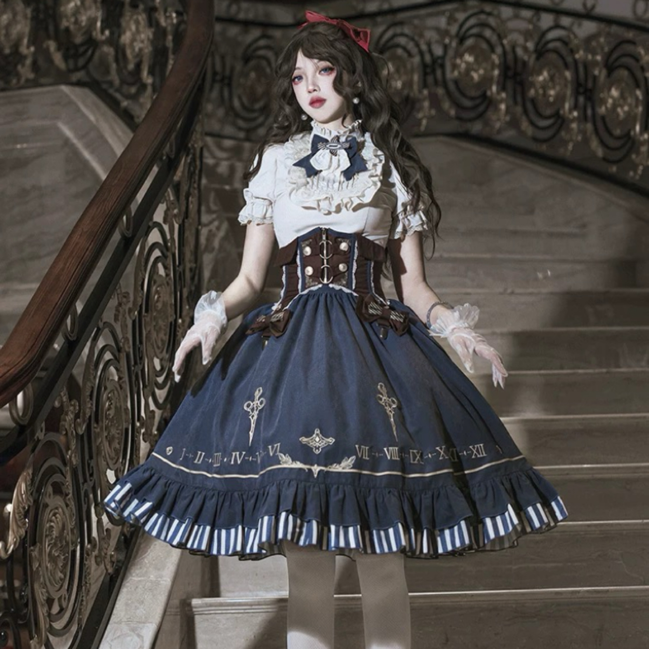 ゴスロリ 時計仕掛けの剣士ロリータドレス