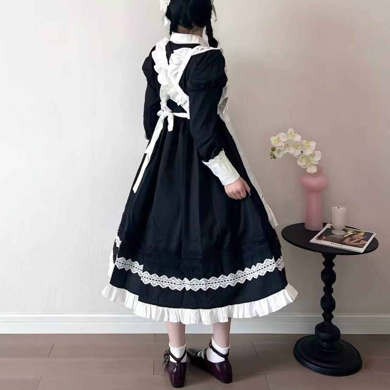 クラシカルロリータ メイド風ロリータドレス