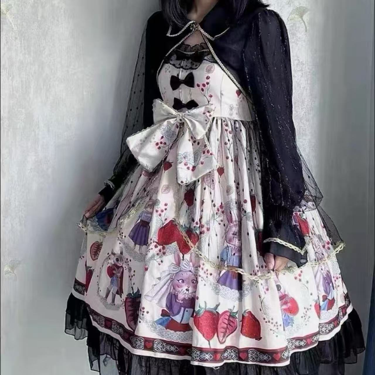 甘ロリータ 「悪党うさぎをつかまえろ！」ジャンパースカート