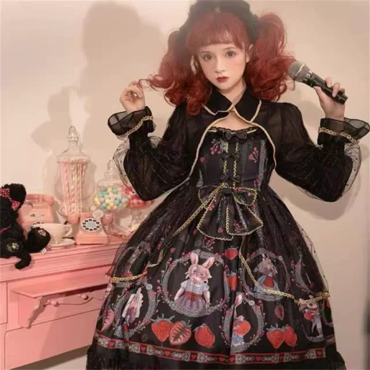 甘ロリータ 「悪党うさぎをつかまえろ！」ジャンパースカート