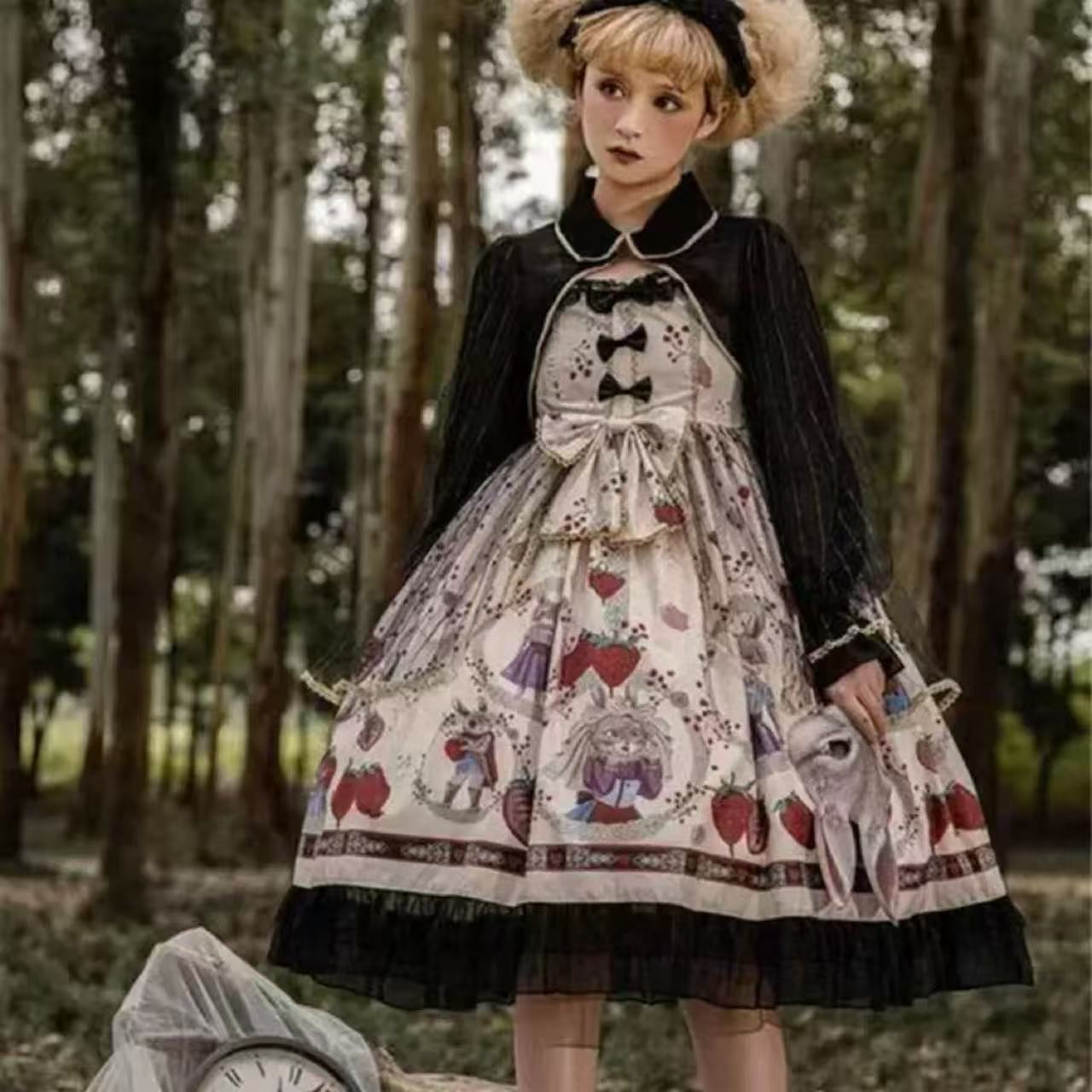 甘ロリータ 「悪党うさぎをつかまえろ！」ジャンパースカート