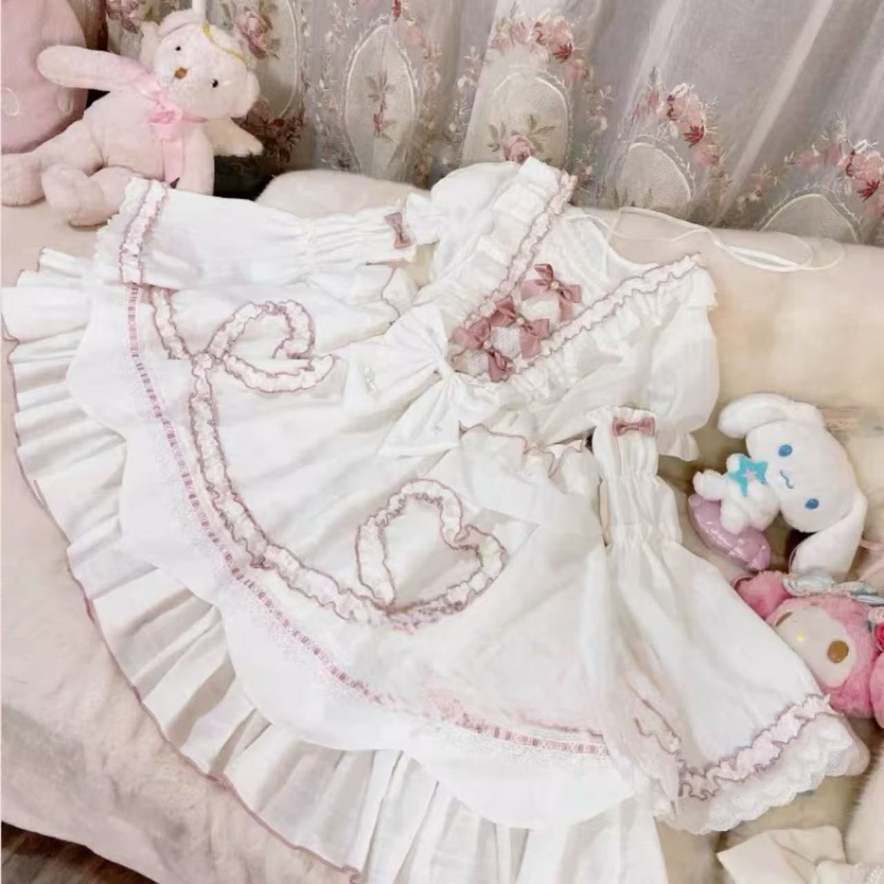 甘ロリータ 星空の花嫁風 甘ロリータドレス