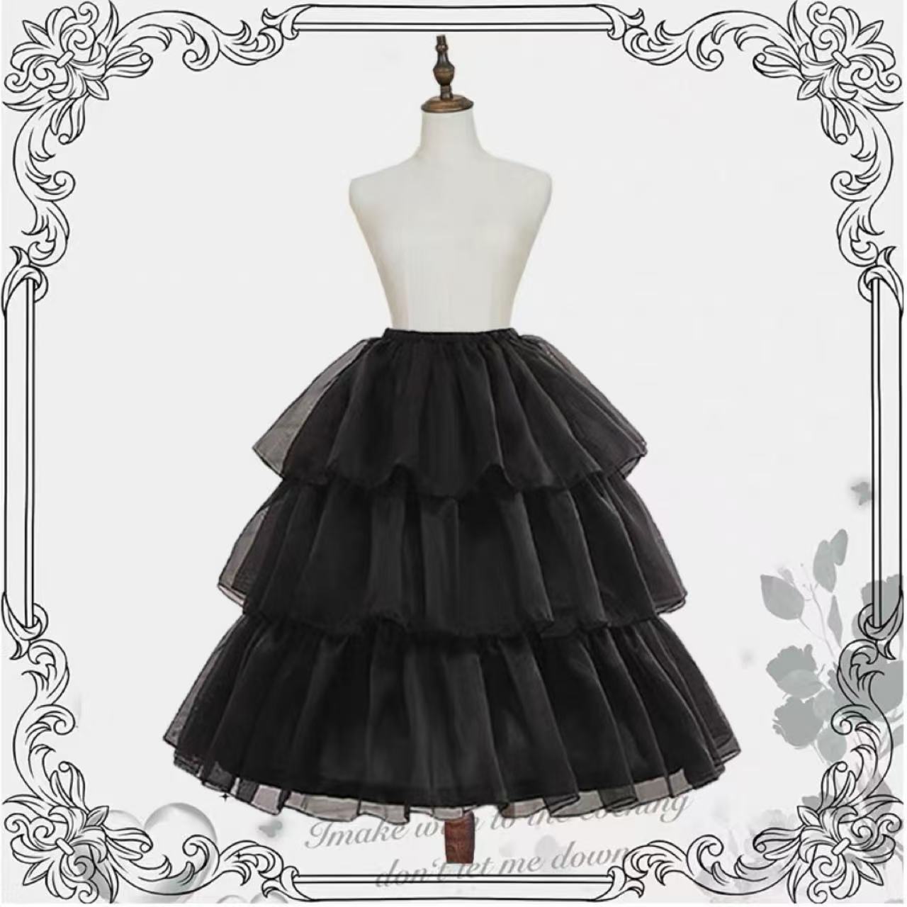 ゴスロリ ボリュームパニエ