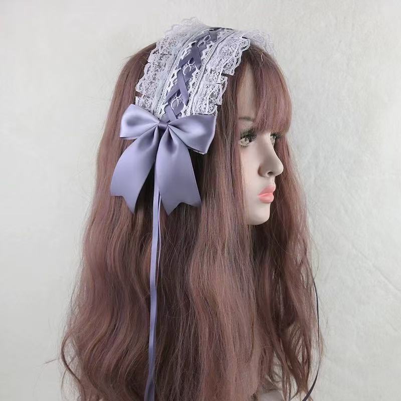 甘ロリータ ビーズレースヘッドドレス