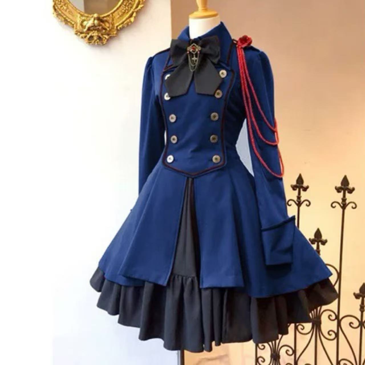 軍服ロリータ ヨーロッパ風ドレス
