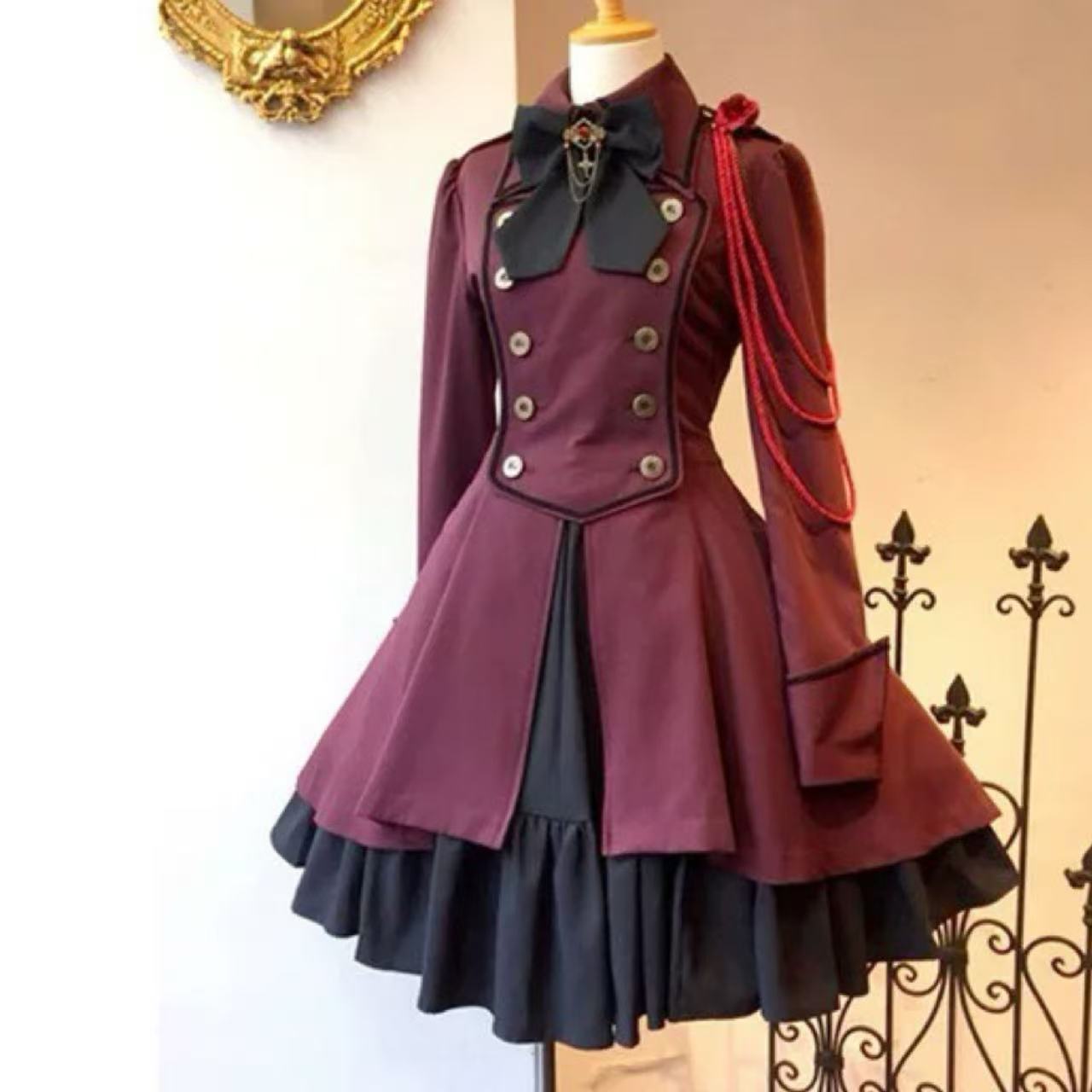 軍服ロリータ ヨーロッパ風ドレス