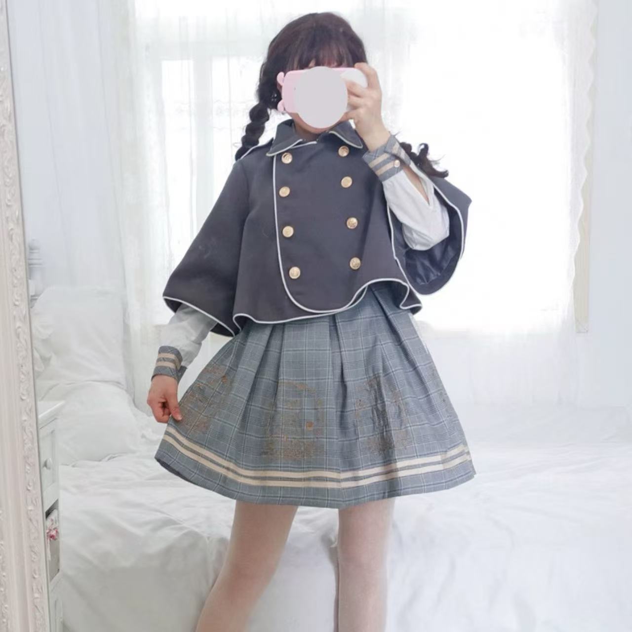 クラシカルロリータ 英国少女風ミニワンピース