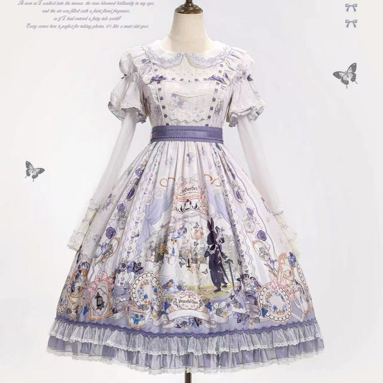 クラシカルロリータ 優美な貴婦人の夢想ワンピース