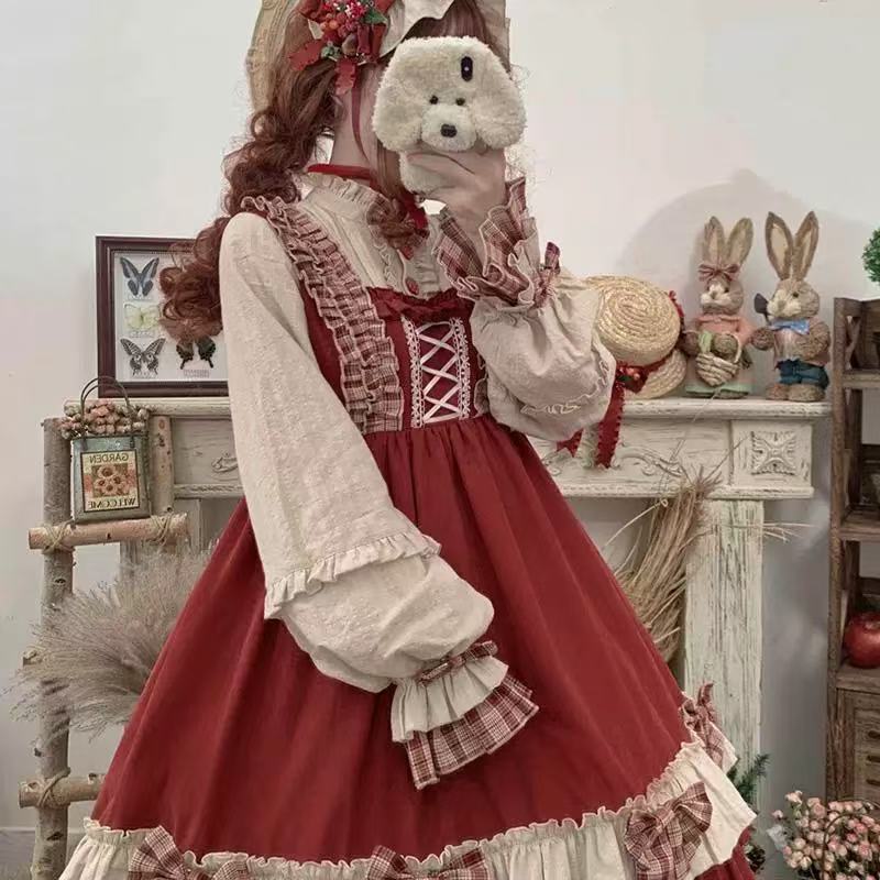 クラシカルロリータ レトロチェックワンピース