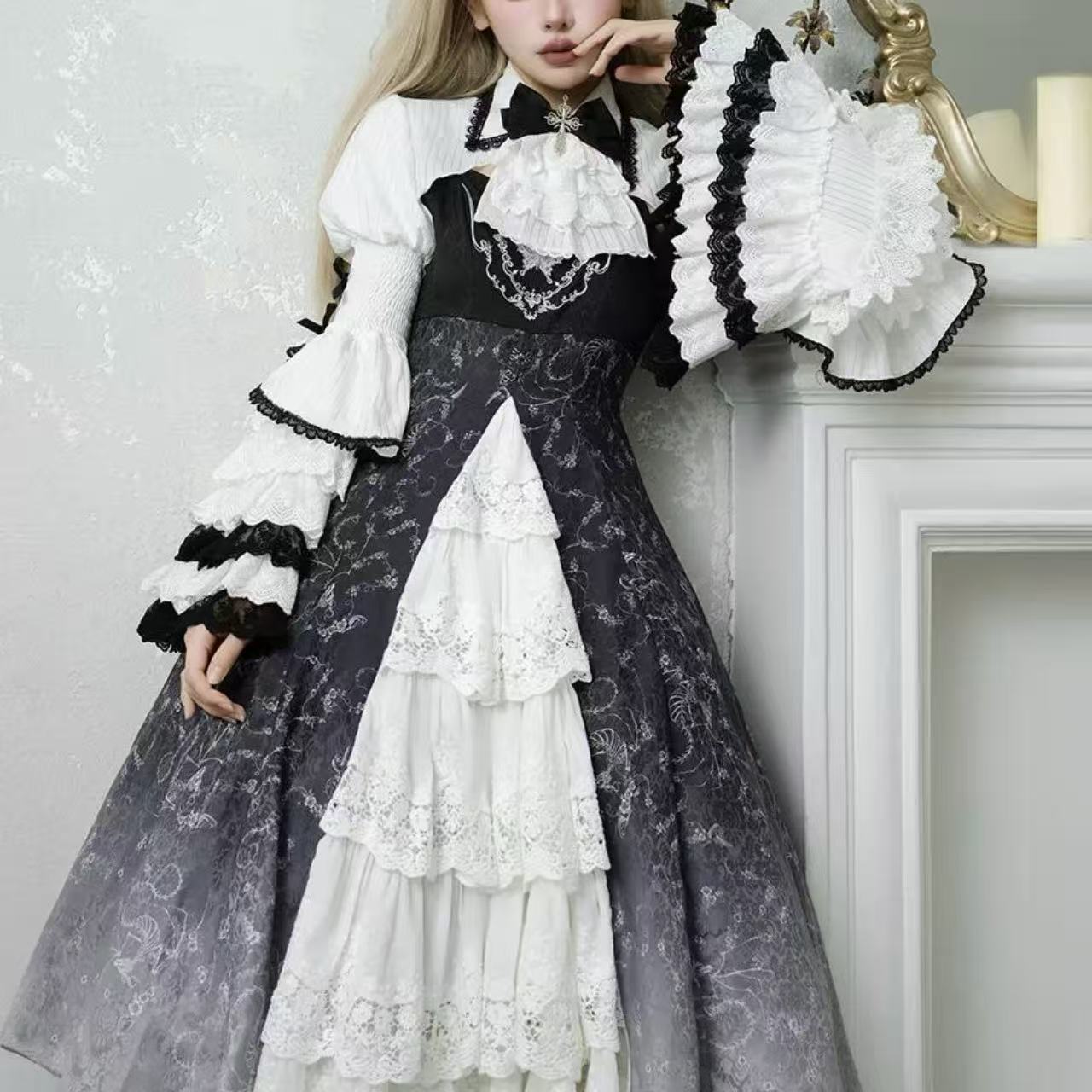 クラシカルロリータ 優雅な貴婦人風ドレスセット