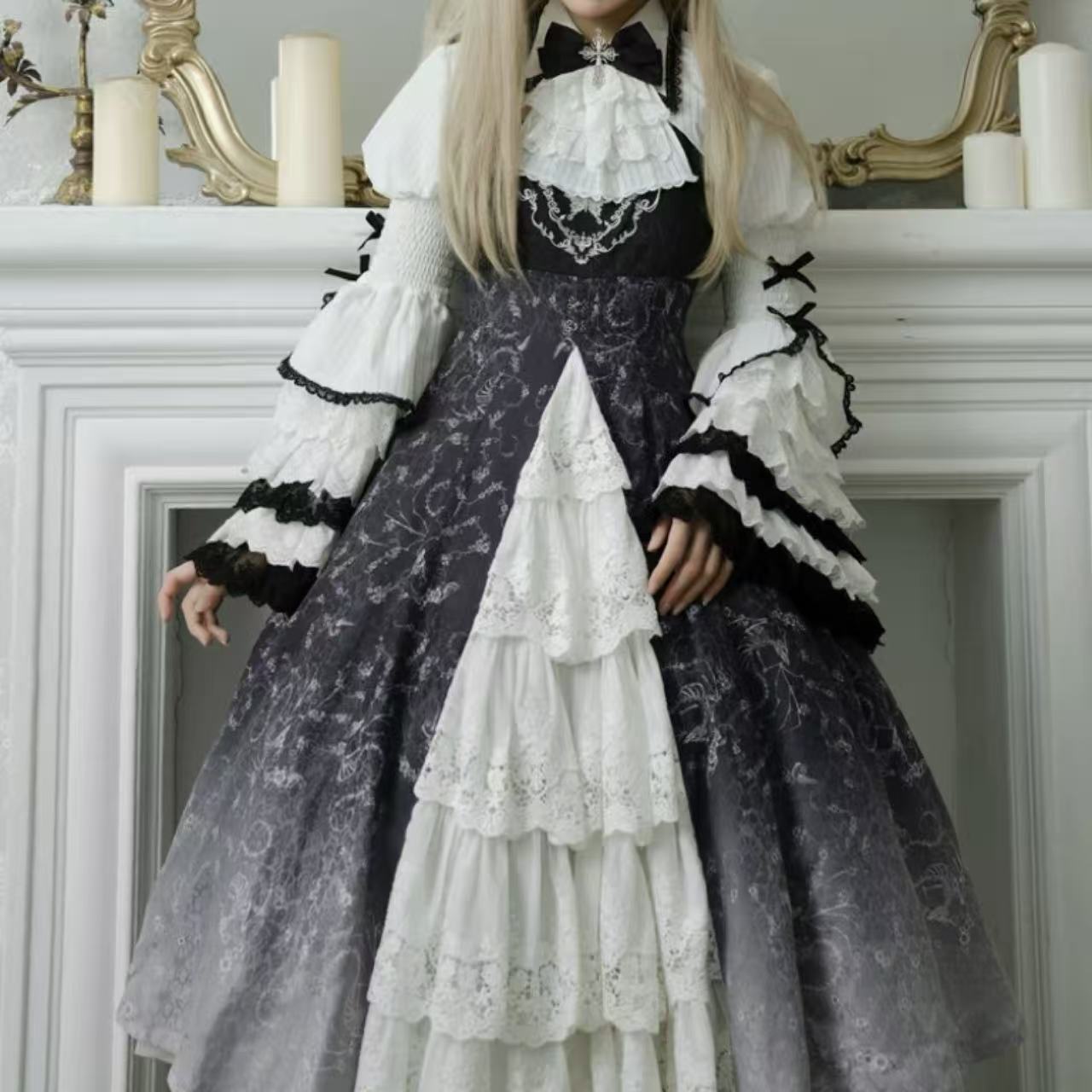 クラシカルロリータ 優雅な貴婦人風ドレスセット