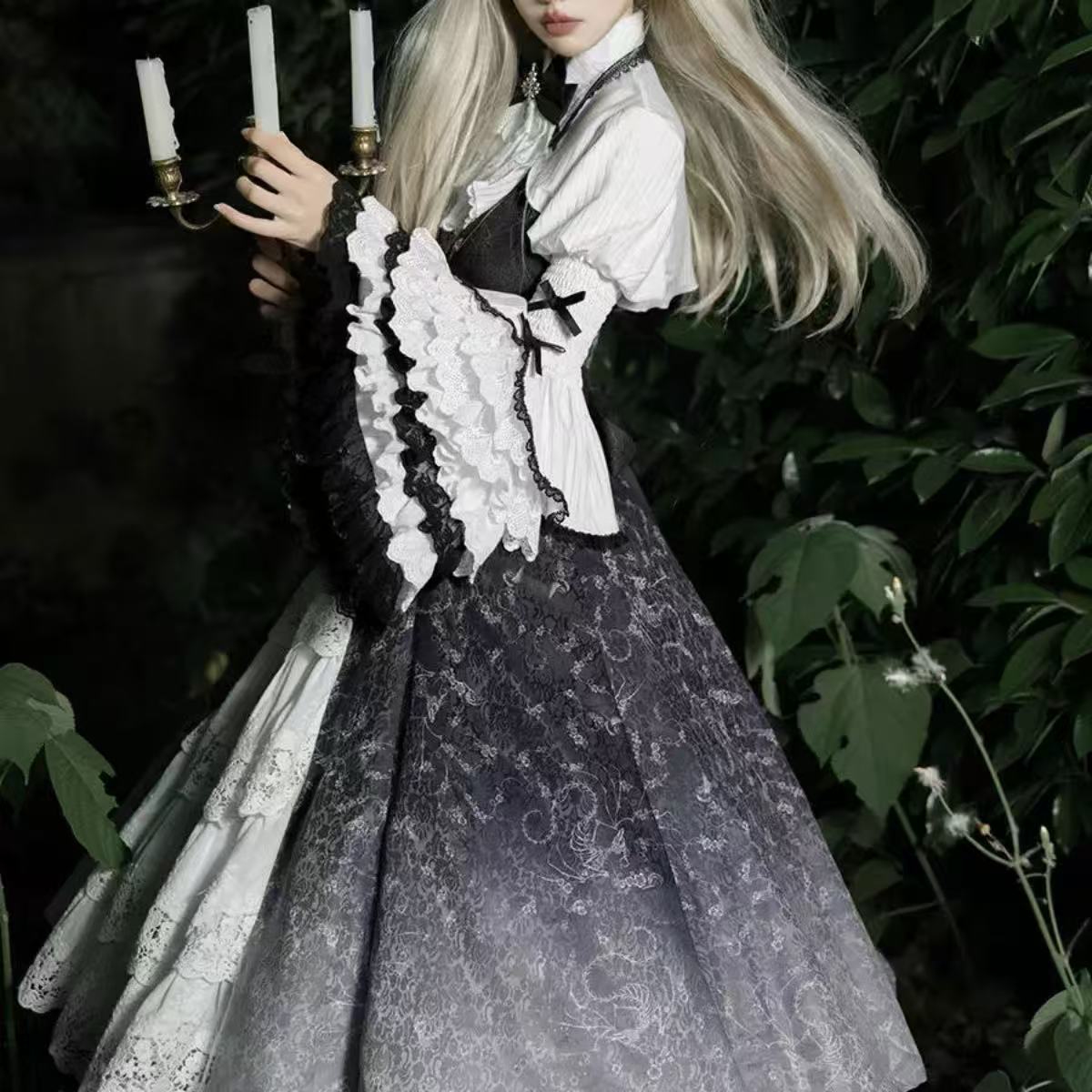 クラシカルロリータ 優雅な貴婦人風ドレスセット