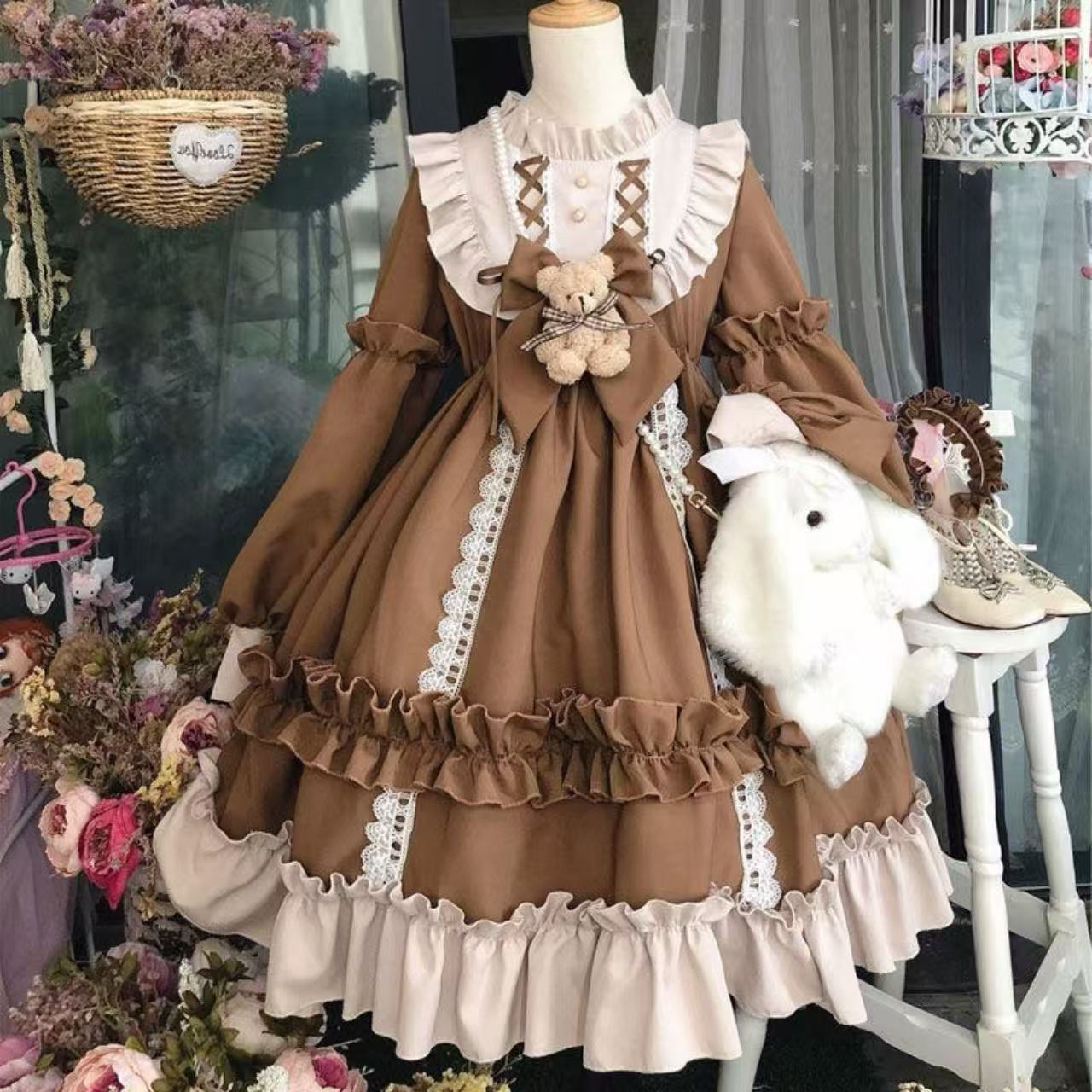 クラシカルロリータ テディベアドレスフリルワンピース
