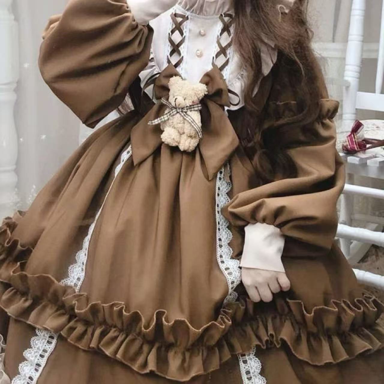 クラシカルロリータ テディベアドレスフリルワンピース