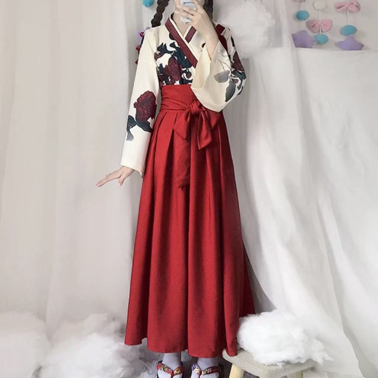 和風ロリータ 着物風ワンピース