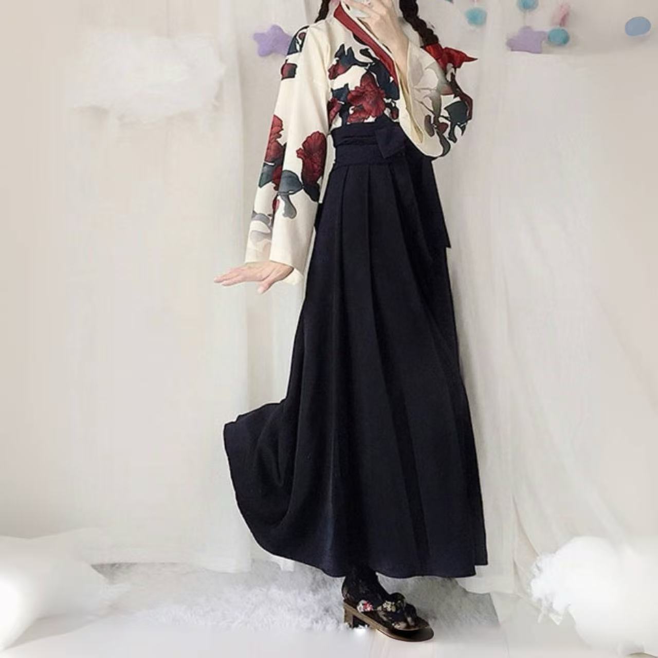 和風ロリータ 着物風ワンピース