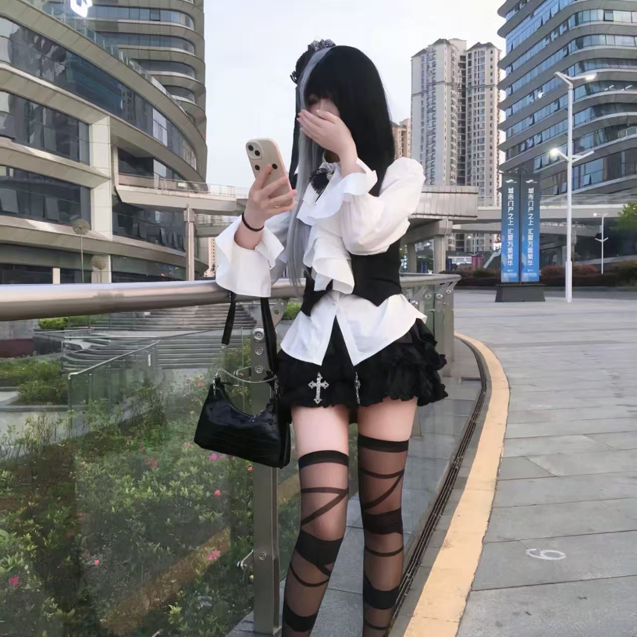 ゴスロリ ヴィンテージベスト&スカートセット