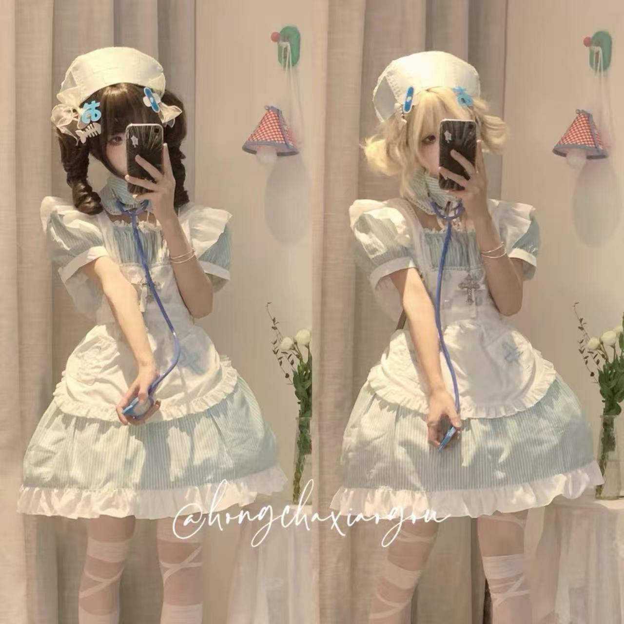 甘ロリータ スイートハート・リトルナースメイド服セット