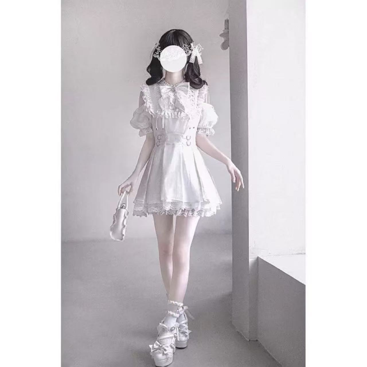 甘ロリータ 天使のハートビート・レースリボンドレス