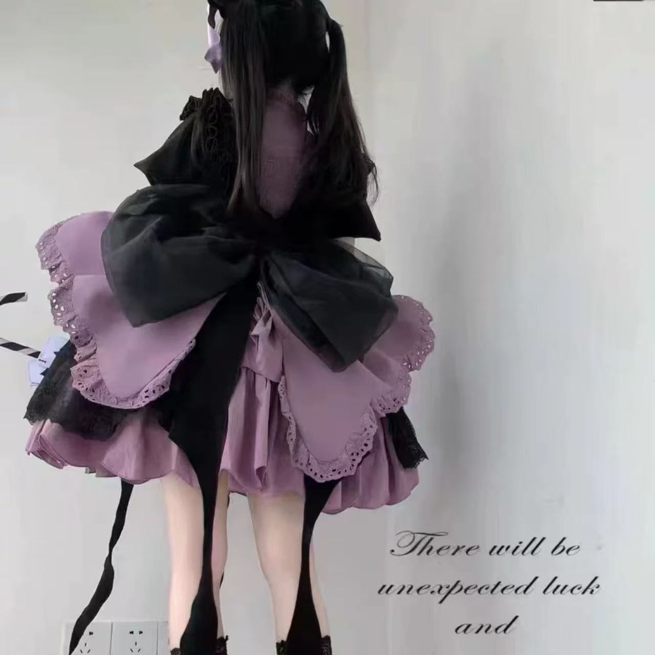 ゴスロリ 魔女ハイウエストケーキドレス