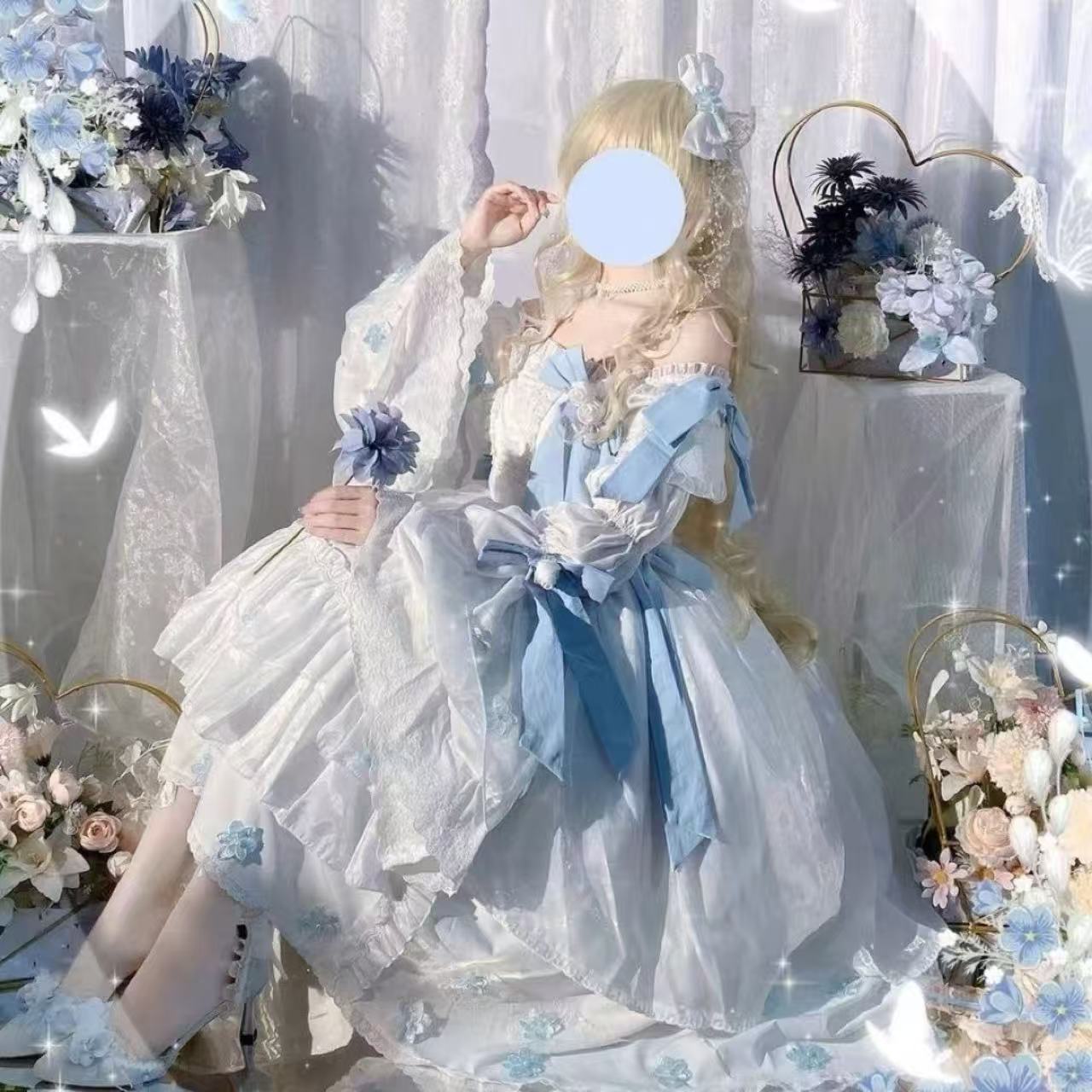 甘ロリータ 妖精プリンセス・ウェディング風ドレス