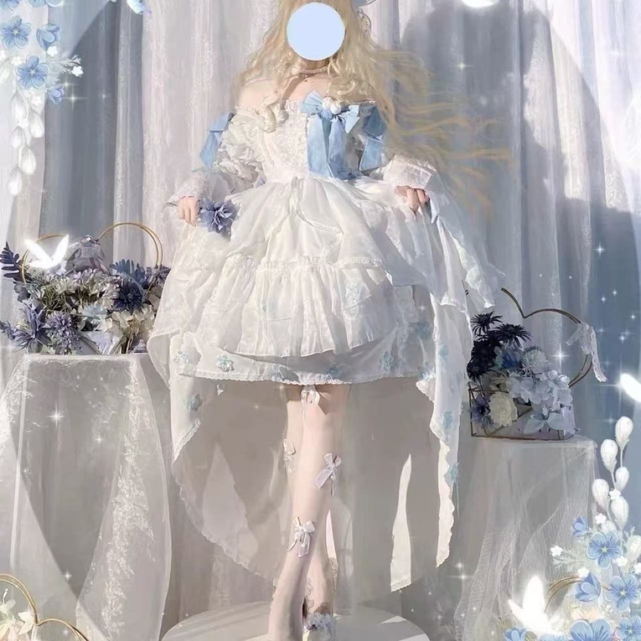 甘ロリータ 妖精プリンセス・ウェディング風ドレス