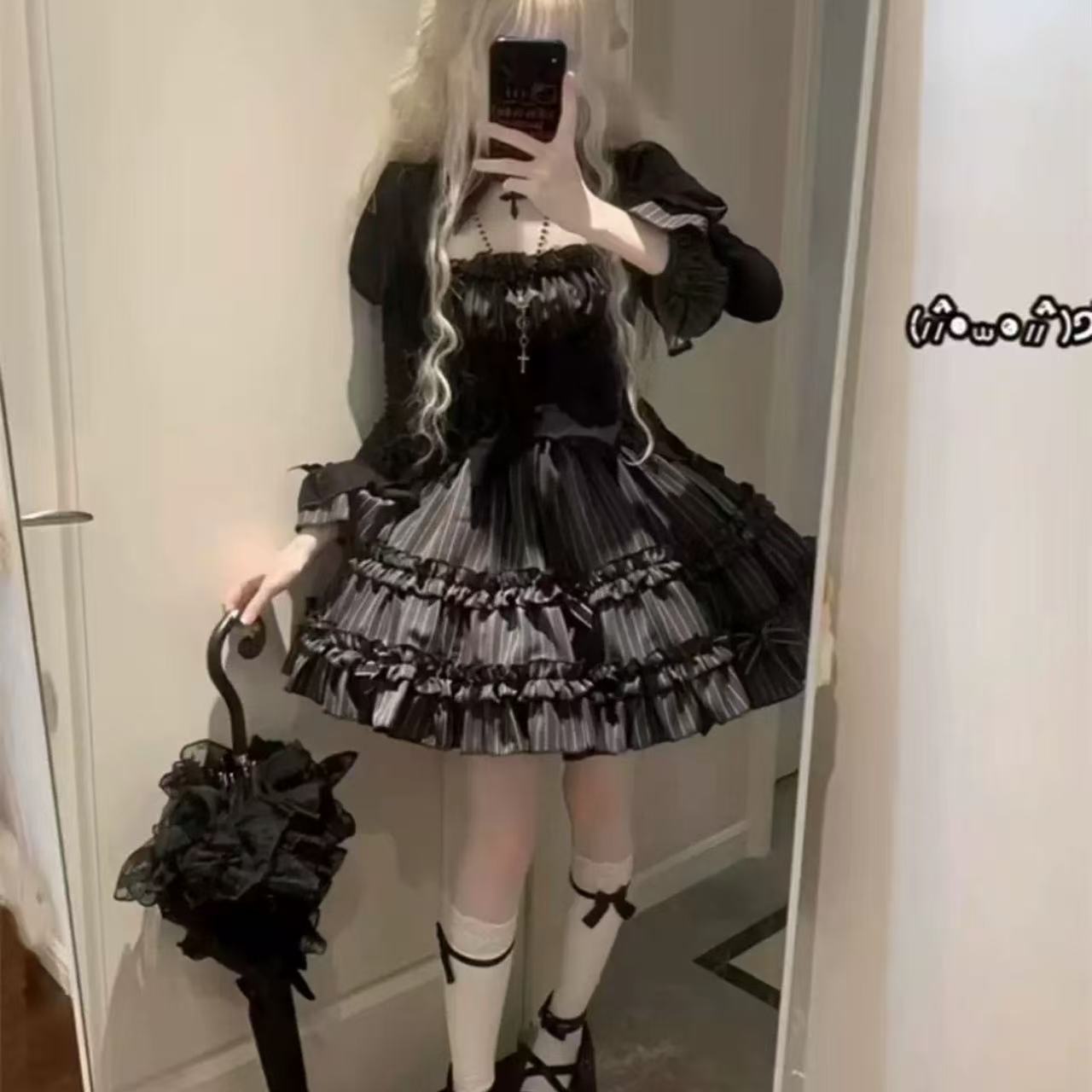 ハロウィンダークゴシックロリータワンピース【ゴスロリ】