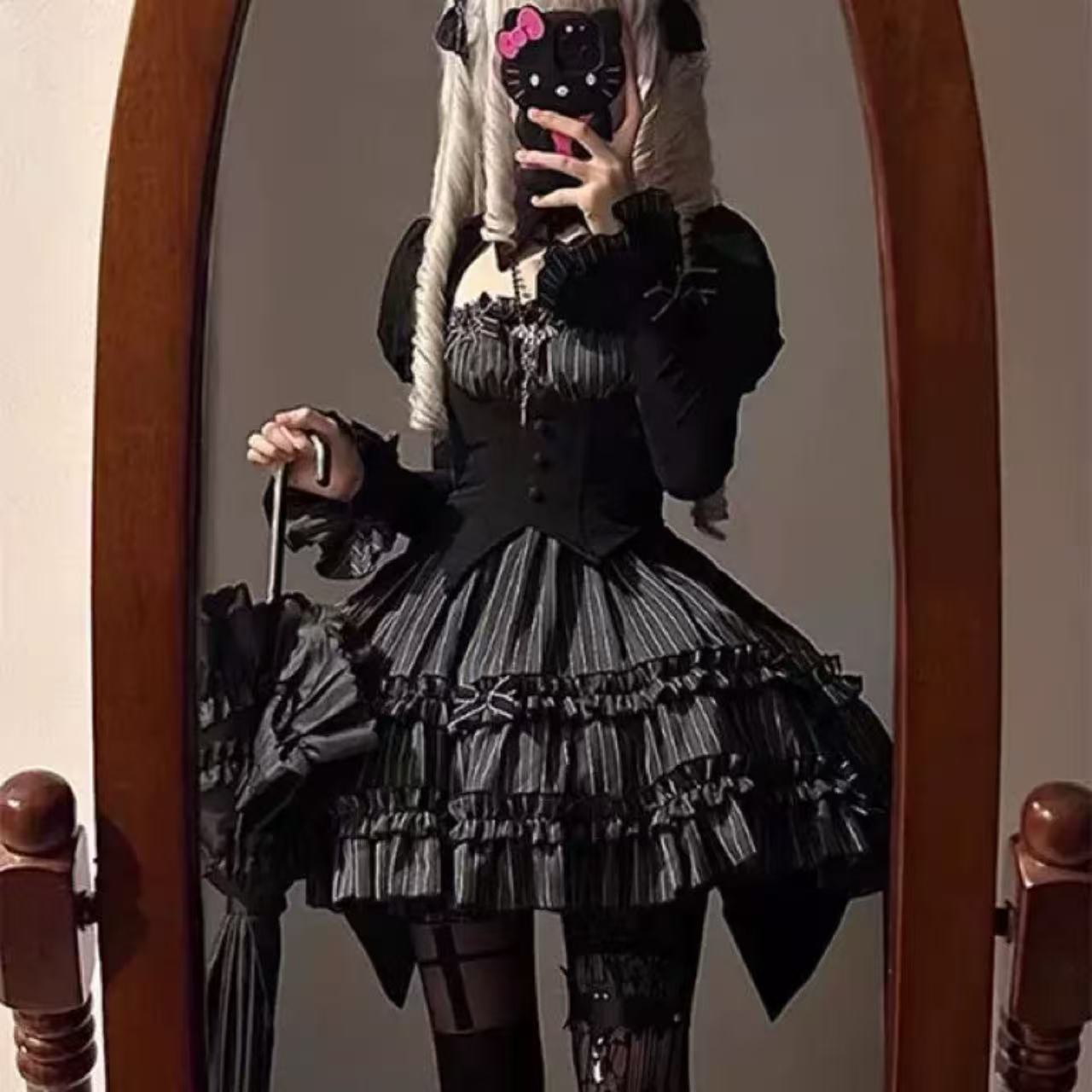 ハロウィンダークゴシックロリータワンピース【ゴスロリ】