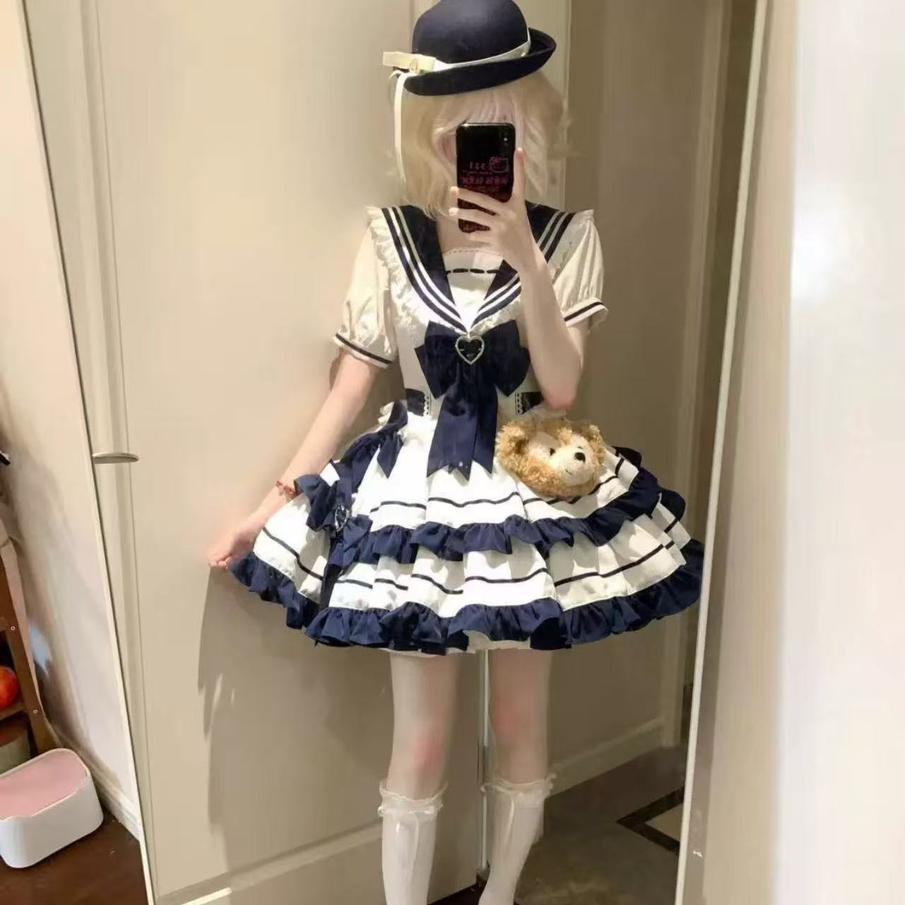 甘ロリータ マリンルック・チュチュドレス