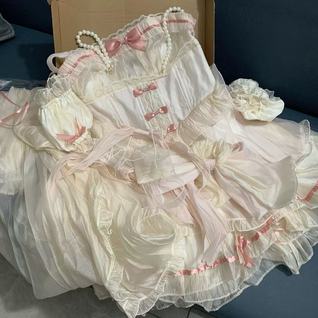 甘ロリータ スイートフェアリー・バレエスタイルサスペンダードレス