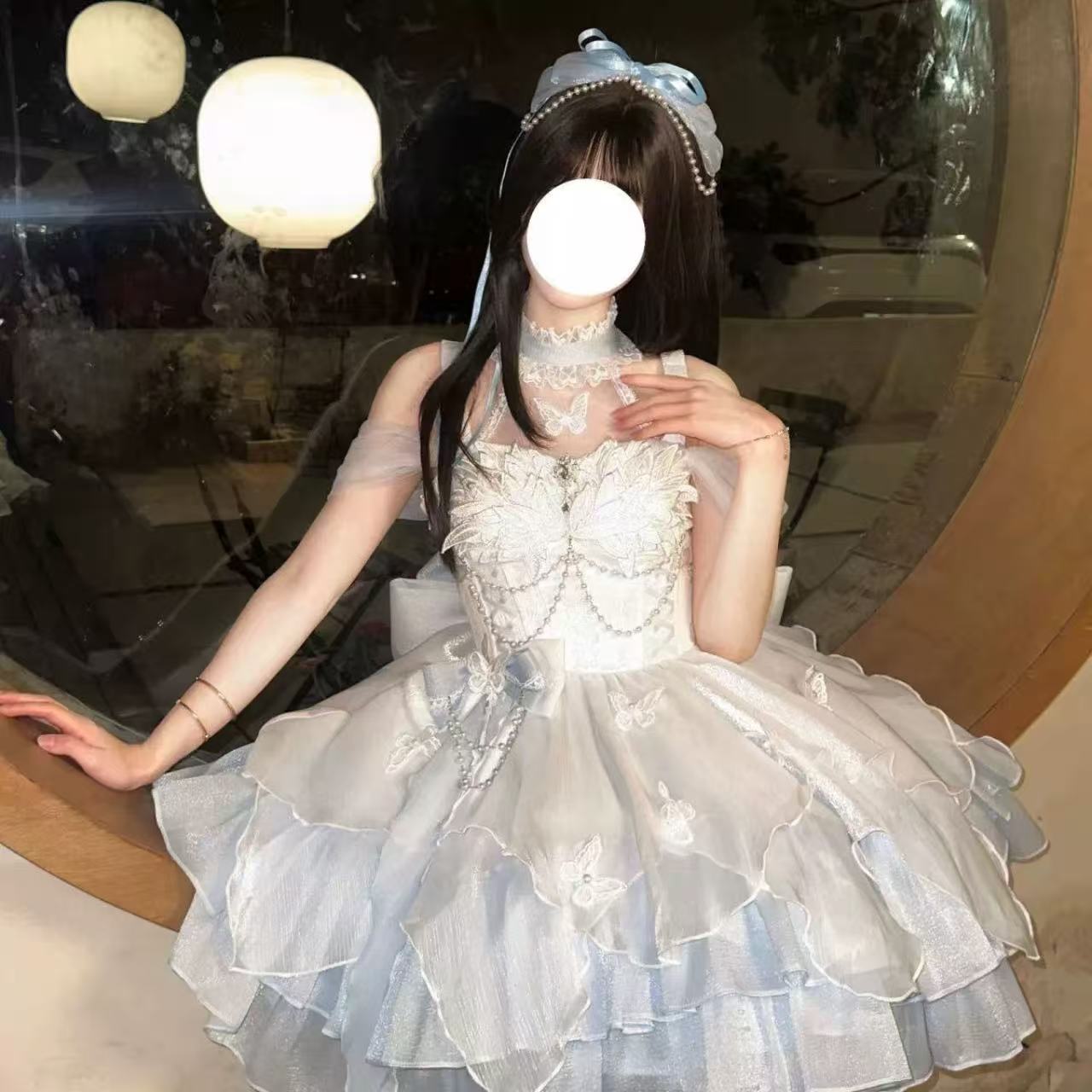 甘ロリータ 白鳥の湖・青白ウェディングドレスセット