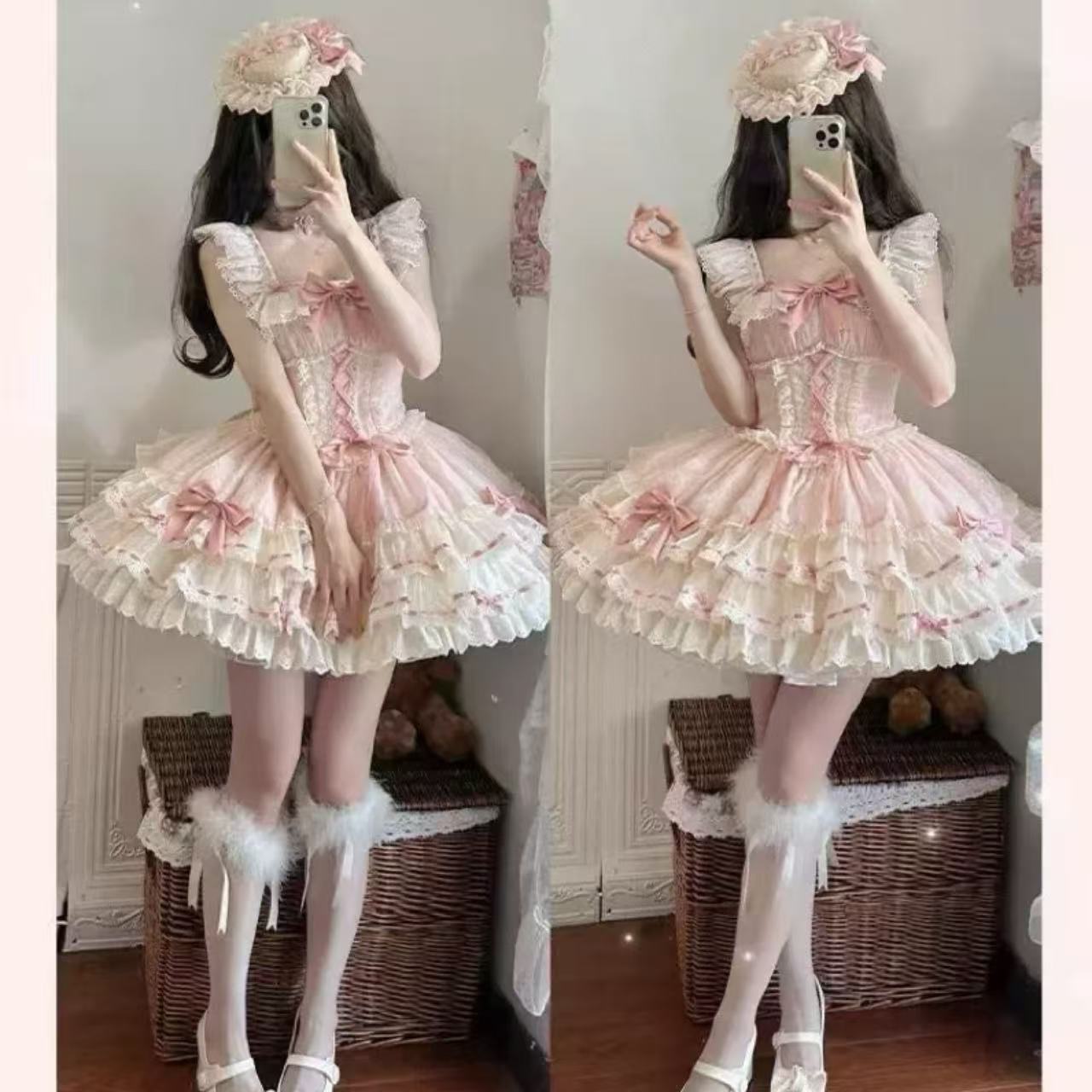 甘ロリータ 妖精の誕生日・バレエケーキスカートドレス