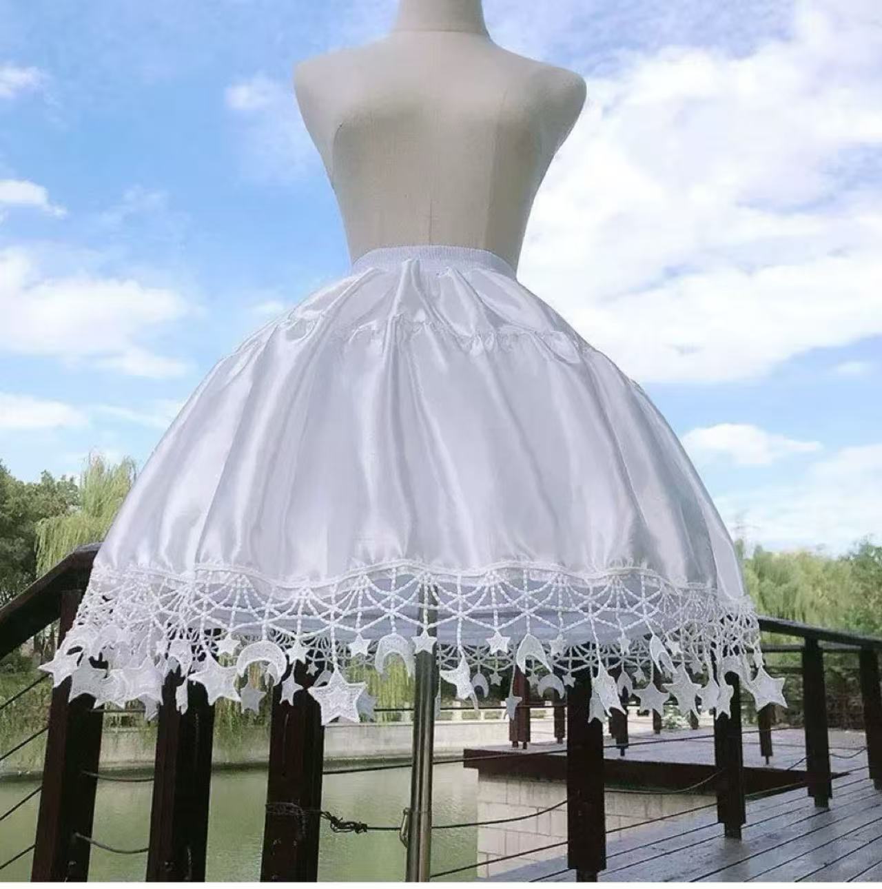 甘ロリータ ペチコート・フィッシュボーンサポート付きパフィースカート