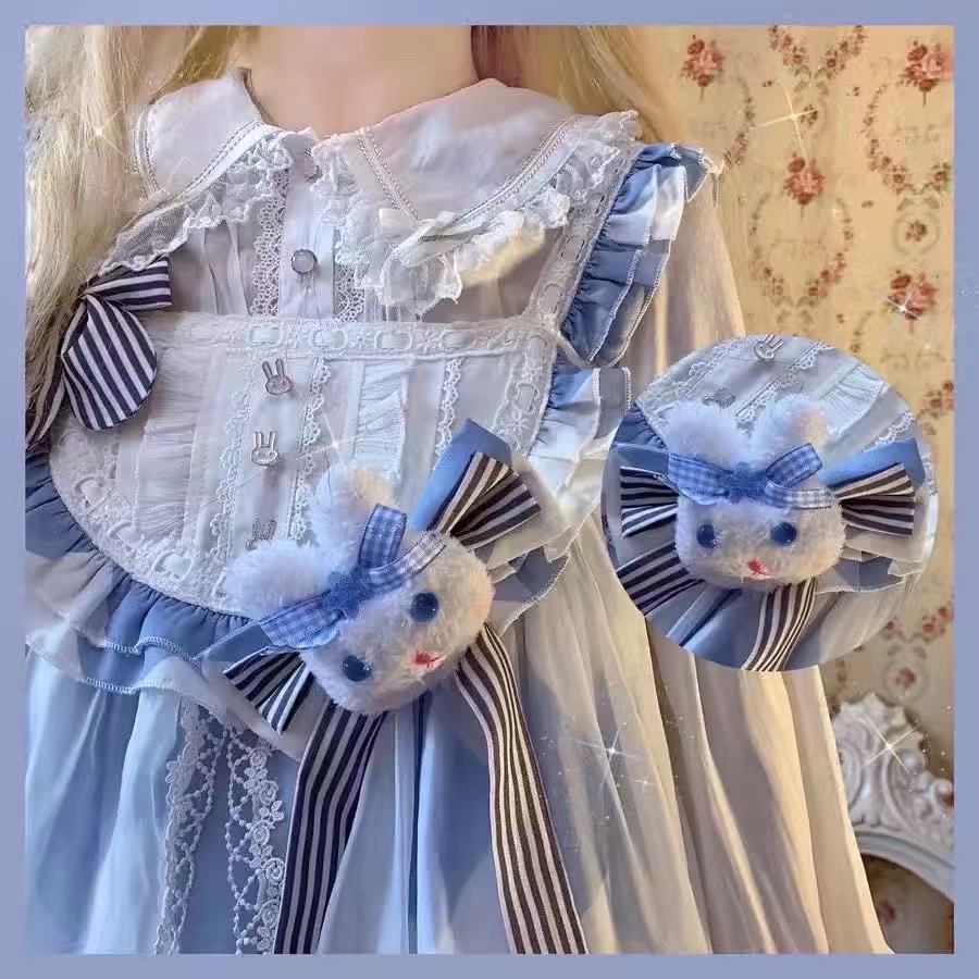 甘ロリータ アリス風パフスリーブ・子供用ドレス