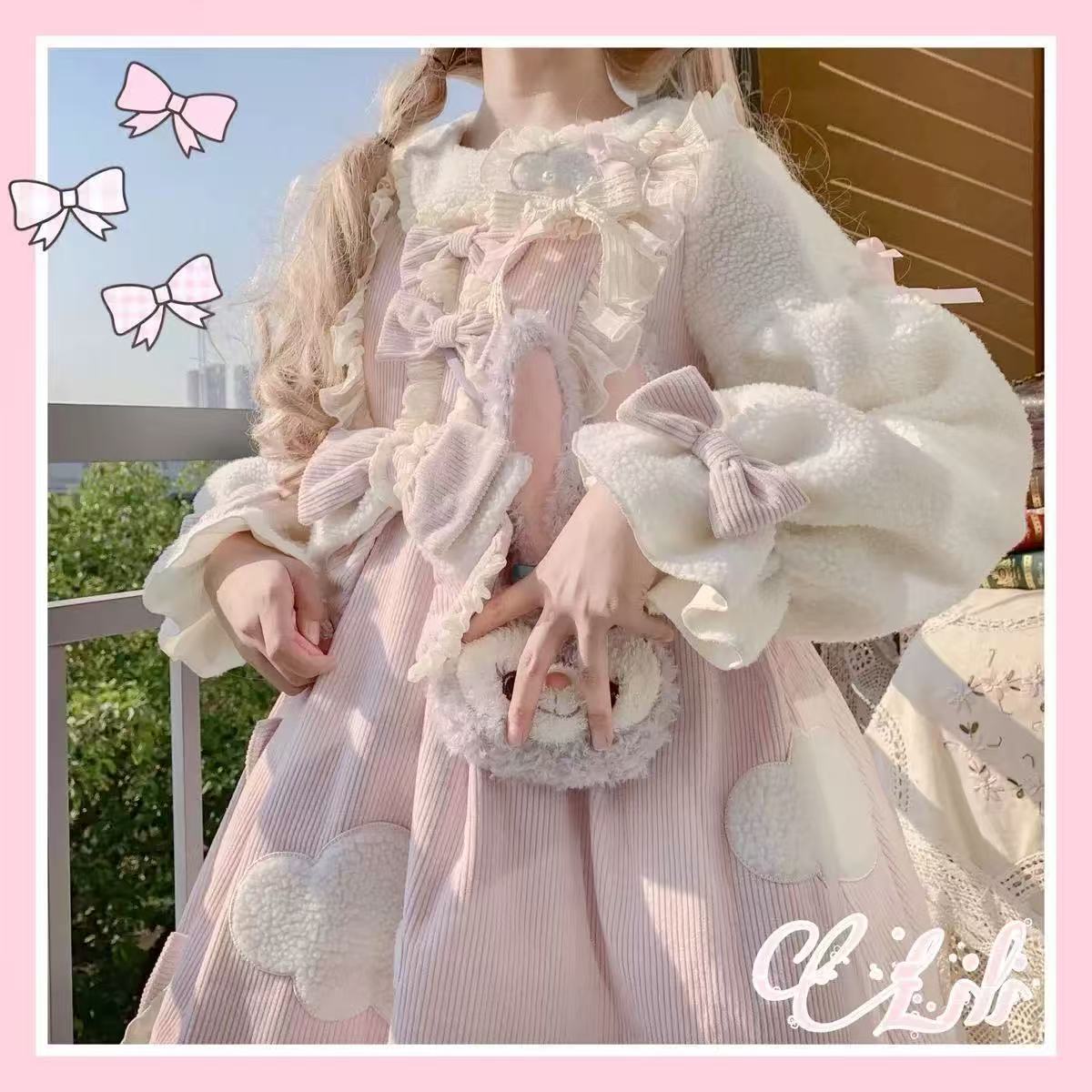 甘ロリータ 厚手長袖ドレス