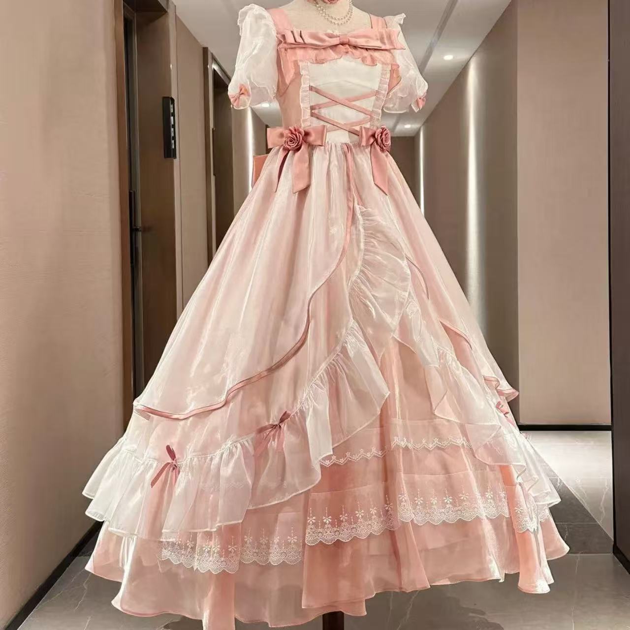 甘ロリータ ビッグスカート・フライトダイアリープリンセスドレス