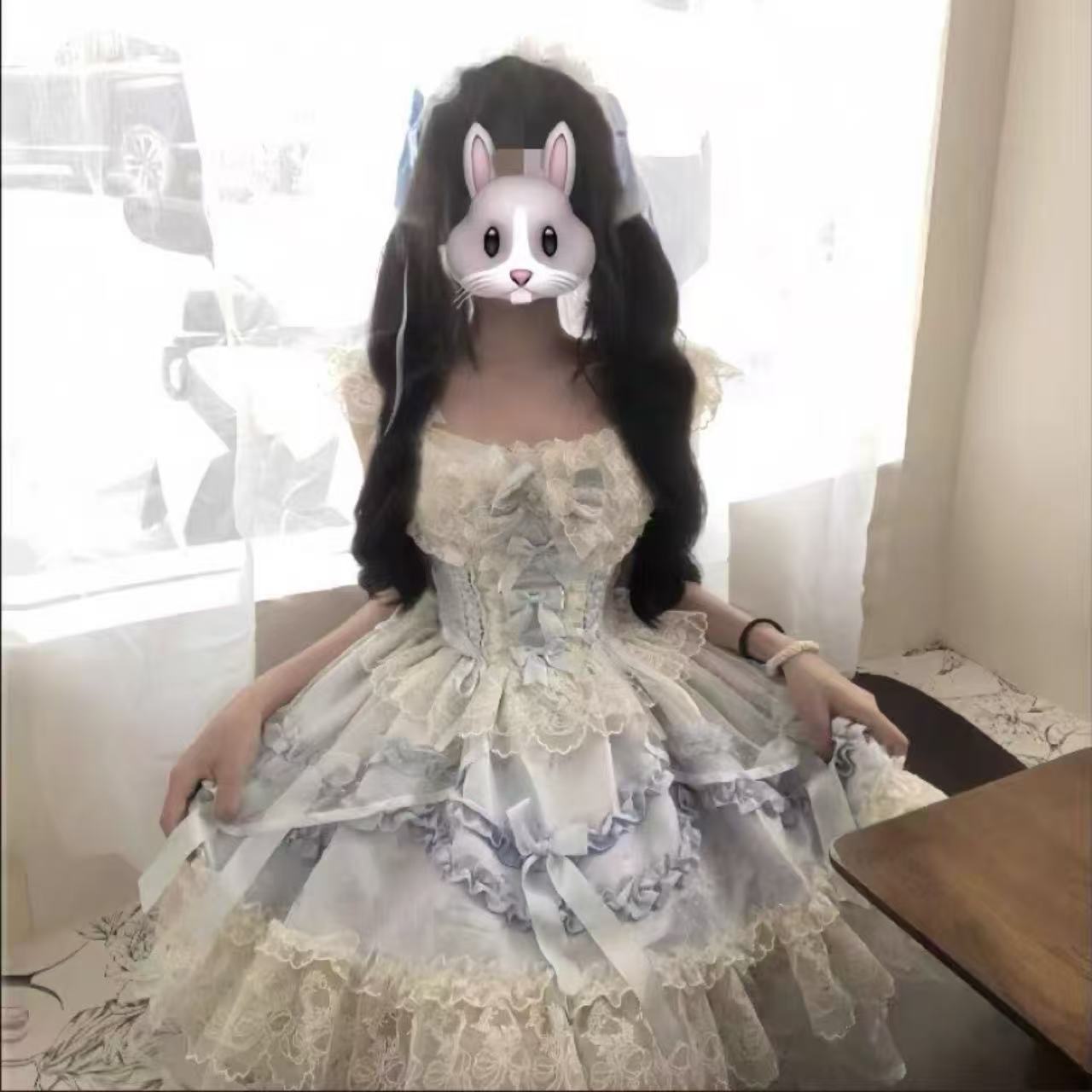 甘ロリータ Dream Butterfly・バレエスタイルサスペンダードレス