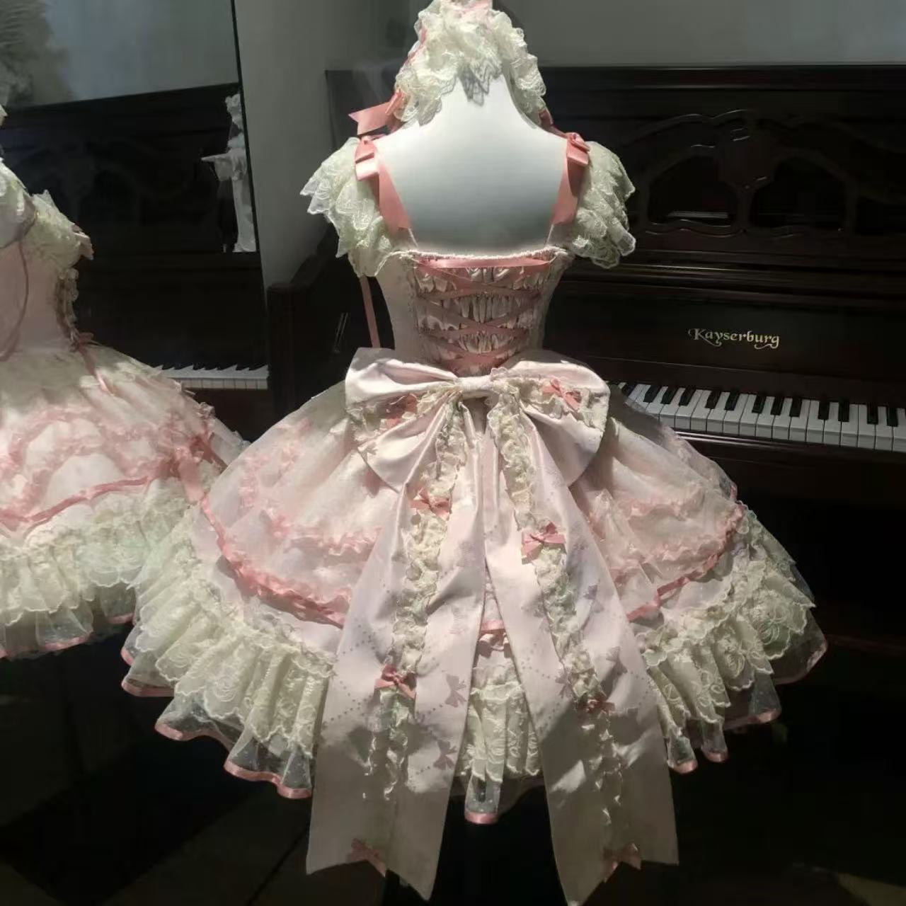 甘ロリータ Dream Butterfly・バレエスタイルサスペンダードレス