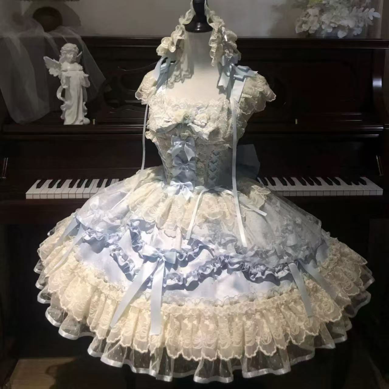 甘ロリータ Dream Butterfly・バレエスタイルサスペンダードレス